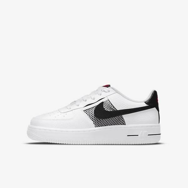 Kids\' Nike Air Force 1 LV8 Older Sneakers White / Red / White / Black | NK241UVW