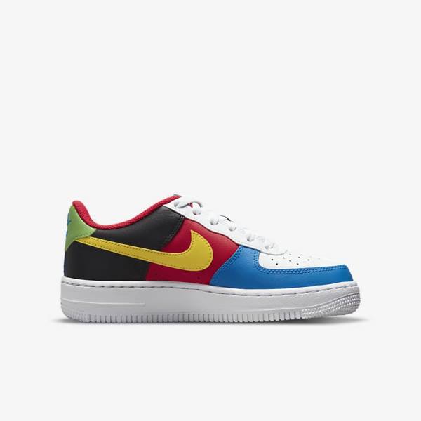 Kids' Nike Air Force 1 LV8 Older Sneakers White / Red / Royal / Gold | NK431KXZ