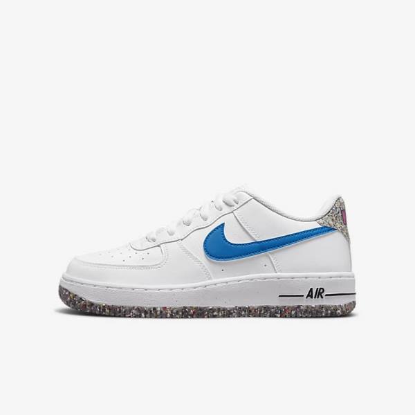 Kids\' Nike Air Force 1 LV8 Older Sneakers White / Mint / Pink / Light Blue | NK549XQG