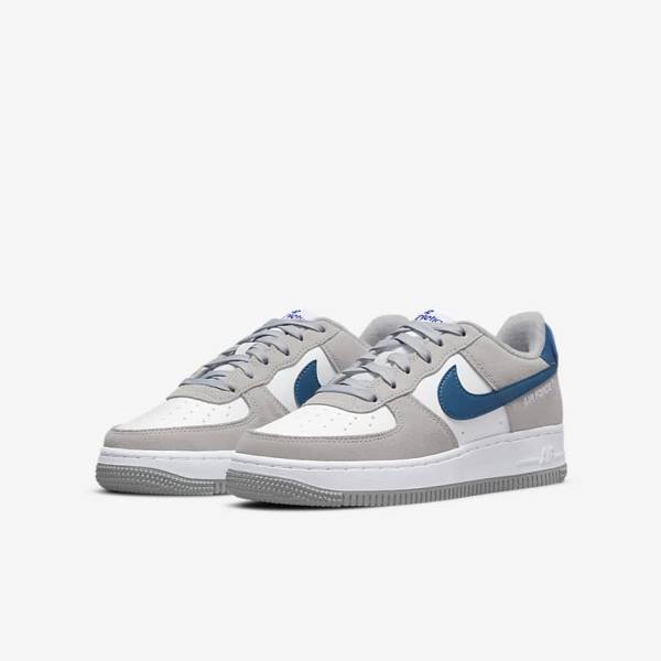 Kids' Nike Air Force 1 LV8 Older Sneakers Light Grey / White / Light Grey | NK847BGI