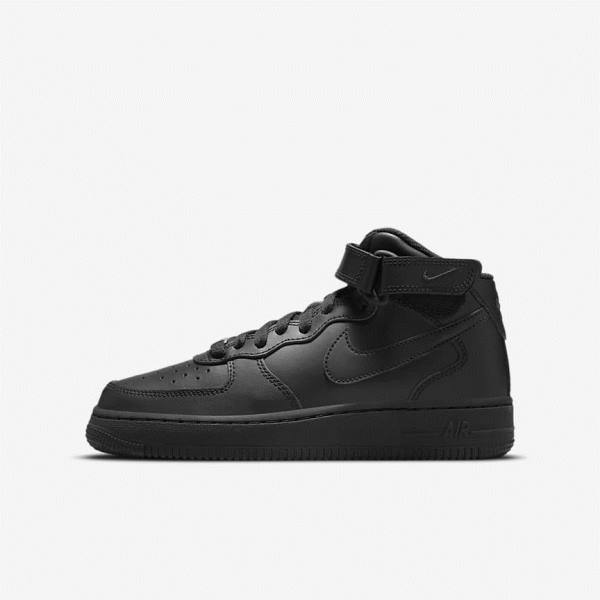 Kids\' Nike Air Force 1 Mid LE Older Sneakers Black | NK790NWP