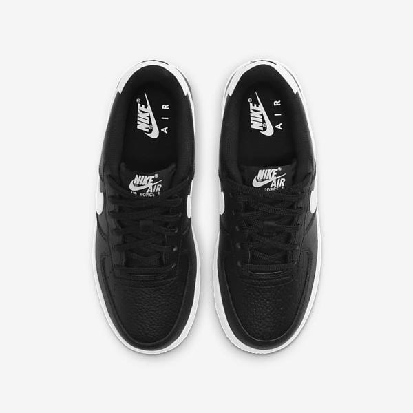 Kids' Nike Air Force 1 Older Sneakers Black / White | NK270MBD