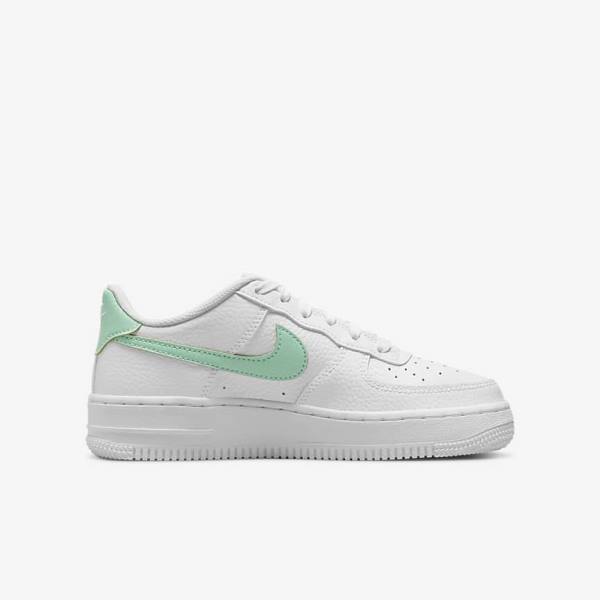 Kids' Nike Air Force 1 Older Sneakers White / Mint | NK635DSP