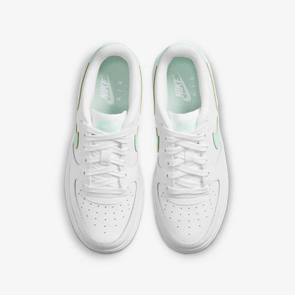 Kids' Nike Air Force 1 Older Sneakers White / Mint | NK635DSP