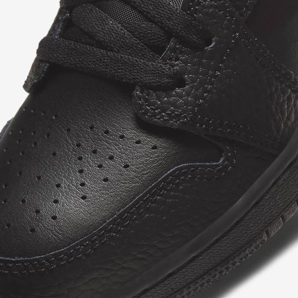 Kids' Nike Air Jordan 1 Low Older Sneakers Black | NK015ZMY