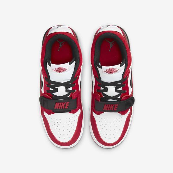 Kids' Nike Air Jordan Legacy 312 Low Older Basketball Shoes White / Red / Black | NK402SRO