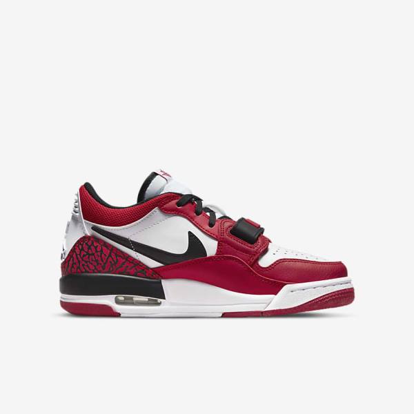 Kids' Nike Air Jordan Legacy 312 Low Older Jordan Shoes White / Red / Black | NK784GRP