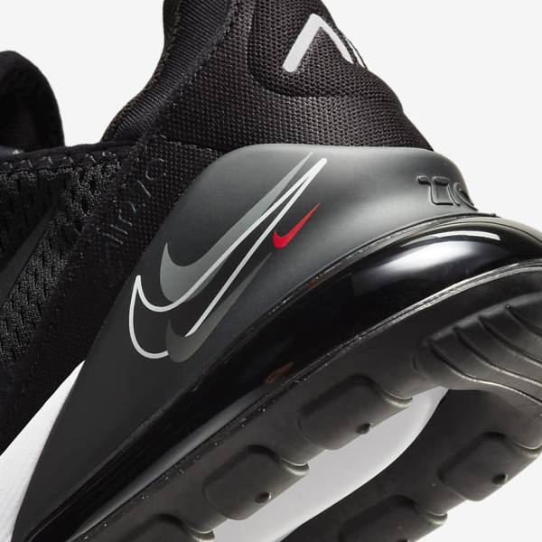 Kids' Nike Air Max 270 Older Sneakers Black / Grey | NK830SIG