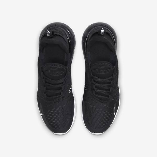 Kids' Nike Air Max 270 Older Sneakers Black / Dark Grey / White | NK947NKR