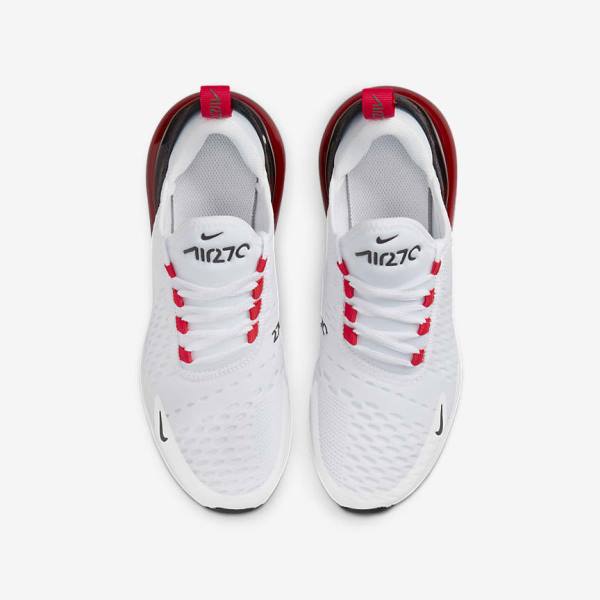 Kids' Nike Air Max 270 Older Sneakers White / Black / Red / Grey | NK394CZU