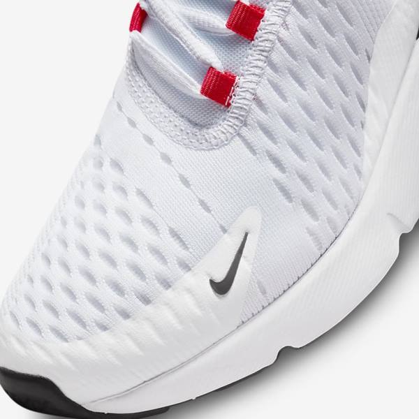 Kids' Nike Air Max 270 Older Sneakers White / Black / Red / Grey | NK394CZU