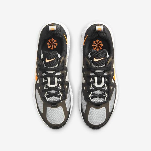 Kids' Nike Air Max Genome Older Sneakers Black / Grey / White / Orange | NK518RSA