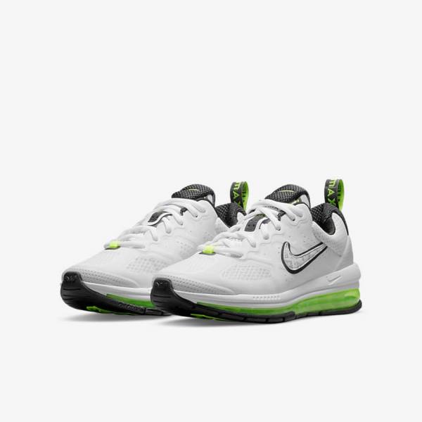 Kids' Nike Air Max Genome Older Walking Shoes White / Platinum / Black | NK263DPF