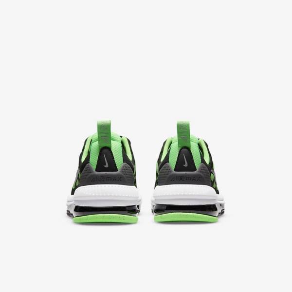 Kids' Nike Air Max Genome Older Walking Shoes Black / Grey / Green | NK564QMT