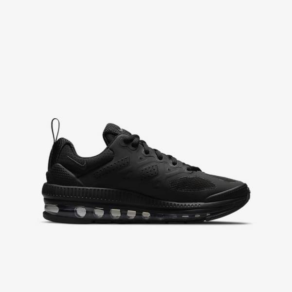 Kids' Nike Air Max Genome Older Walking Shoes Black / Dark Grey | NK915RWH