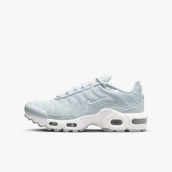 Kids\' Nike Air Max Plus Older Sneakers White | NK958ZNW