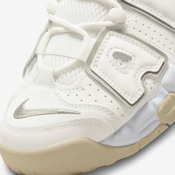 Kids' Nike Air More Uptempo Older Basketball Shoes White / Brown / Light | NK927VOU