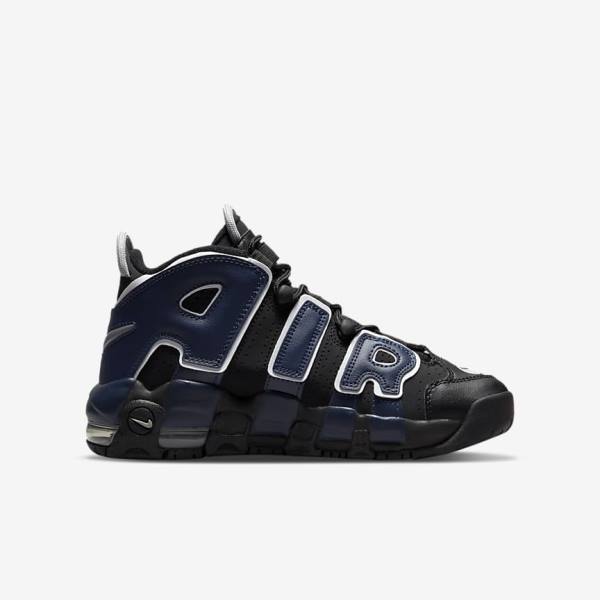 Kids' Nike Air More Uptempo Older Sneakers Black / Navy / White / Red | NK289KTA