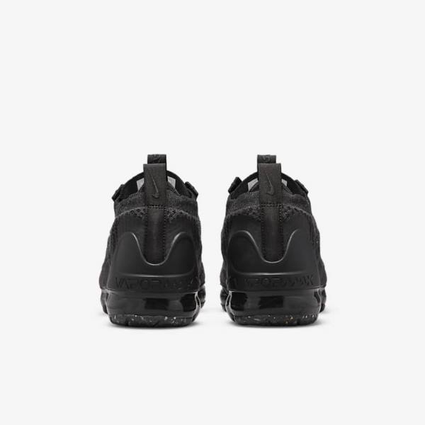 Kids' Nike Air VaporMax 2021 FK Older Sneakers Black / Dark Grey | NK830UDQ