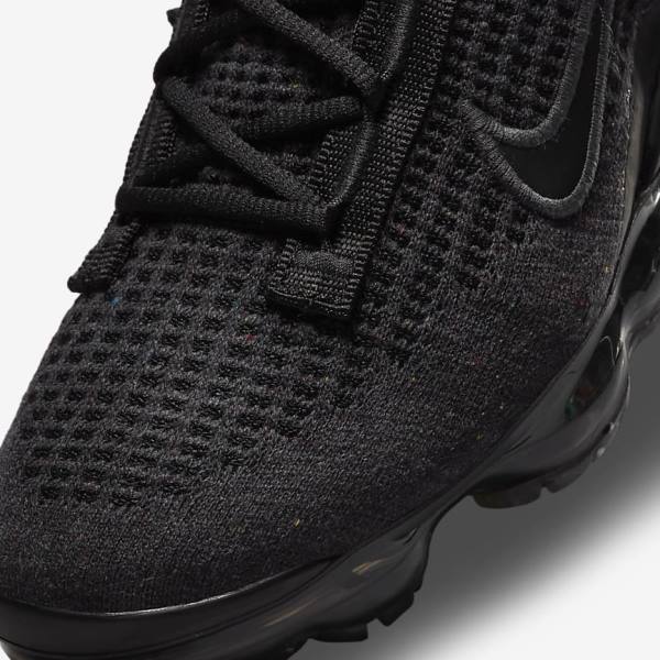 Kids' Nike Air VaporMax 2021 FK Older Sneakers Black / Dark Grey | NK830UDQ