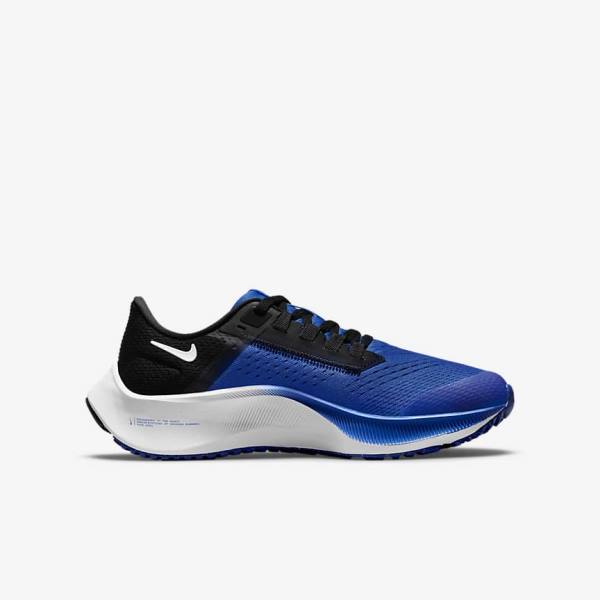 Kids' Nike Air Zoom Pegasus 38 Older Road Running Shoes Royal / Black / White | NK728UKS