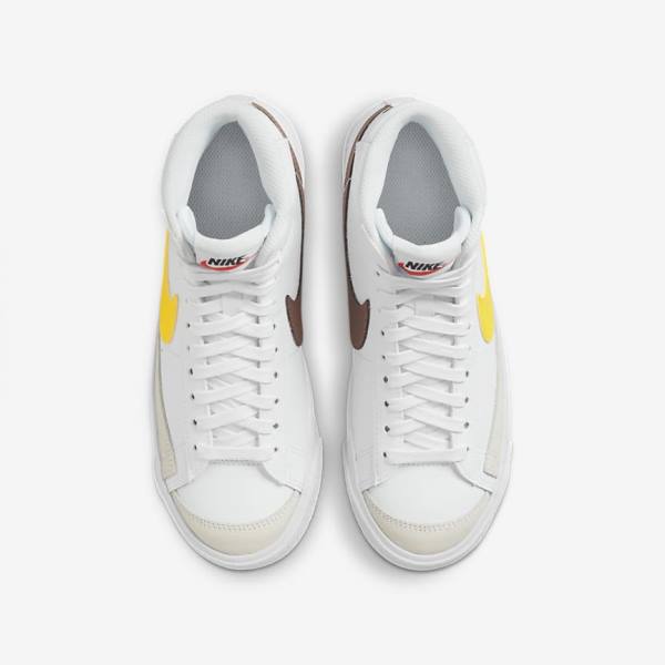 Kids' Nike Blazer Mid 77 Older Sneakers White | NK978AQO