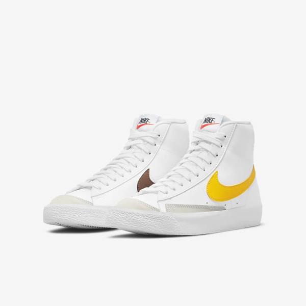 Kids' Nike Blazer Mid 77 Older Sneakers White | NK978AQO