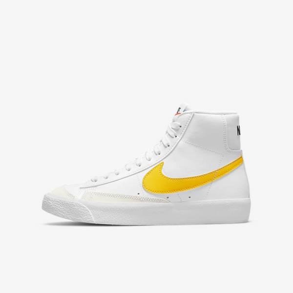 Kids\' Nike Blazer Mid 77 Older Sneakers White | NK978AQO