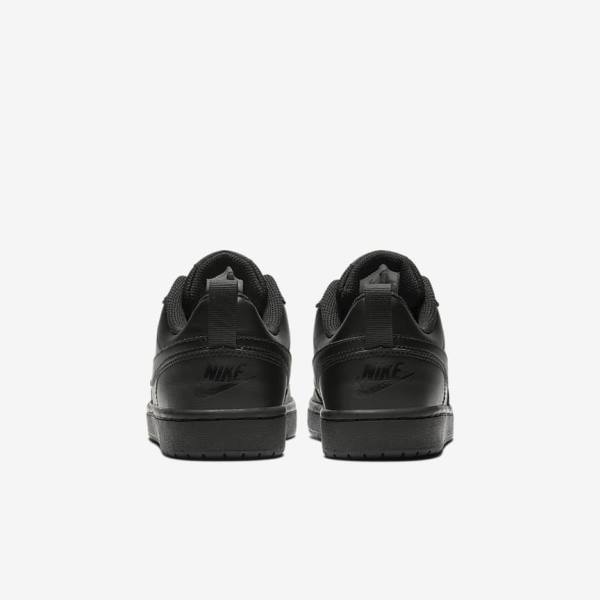 Kids' Nike Court Borough Low 2 Older Sneakers Black | NK863DTA