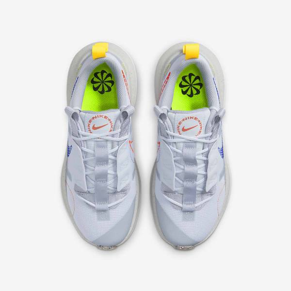 Kids' Nike Crater Impact Older Sneakers Grey / Orange / Royal | NK620NYW