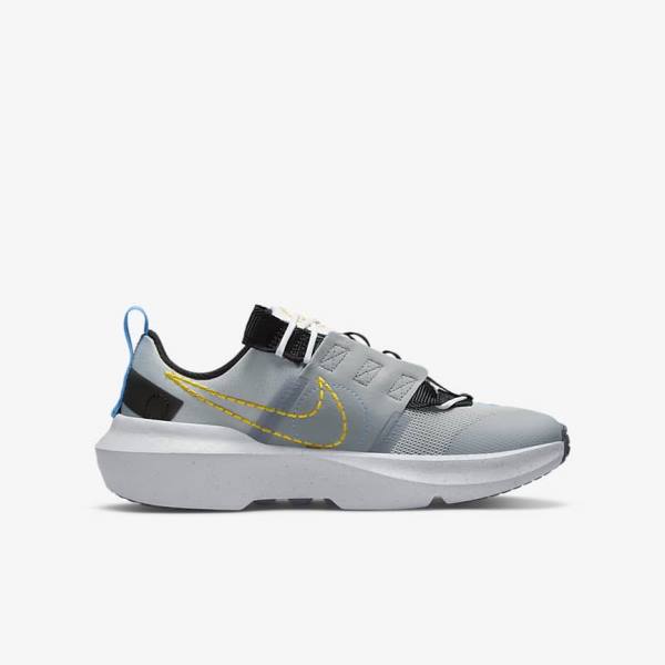 Kids' Nike Crater Impact Older Sneakers Light Grey / Blue / White | NK857DMG