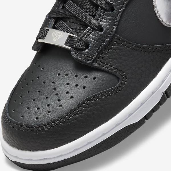 Kids' Nike Dunk Low Older Sneakers Black / Grey / White | NK529CGT