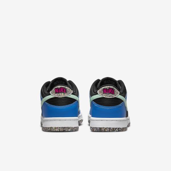 Kids' Nike Dunk Low SE Older Sneakers Black / Light Blue / Pink / Mint | NK867UHG