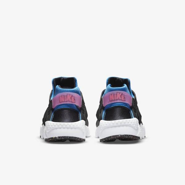 Kids' Nike Huarache Run Older Sneakers Black / Light Blue / Pink / Mint | NK237JZU