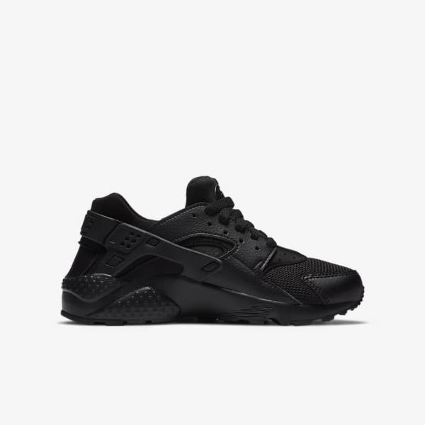 Kids' Nike Huarache Run Older Sneakers Black | NK684ORS