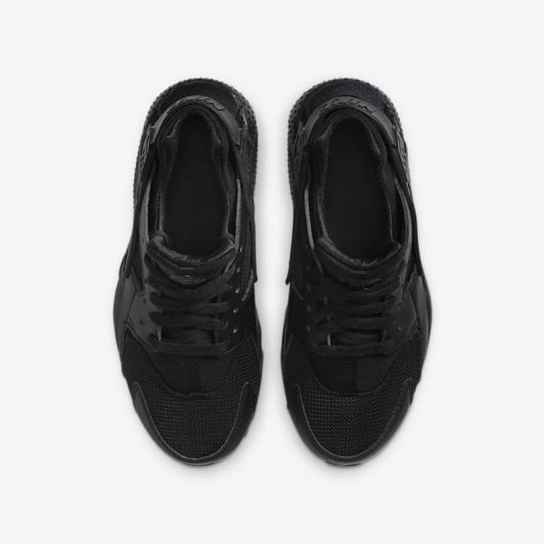 Kids' Nike Huarache Run Older Sneakers Black | NK684ORS