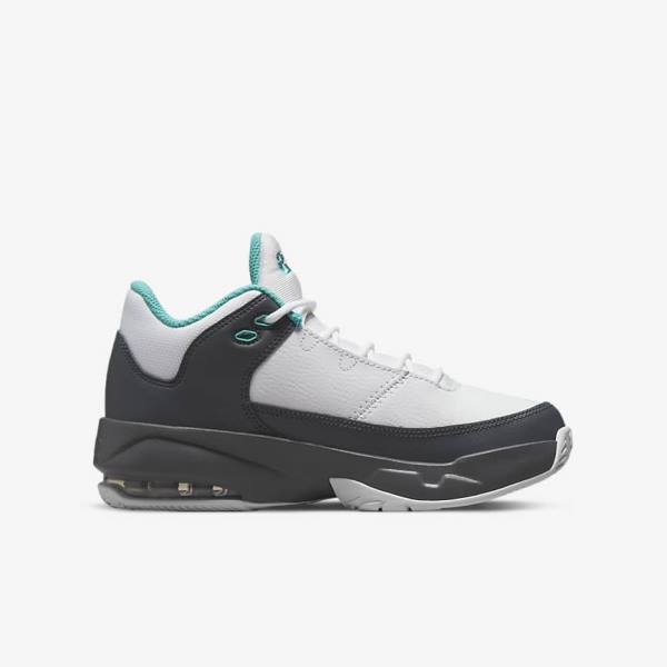 Kids' Nike Jordan Max Aura 3 Older Sneakers White / Grey / Turquoise | NK160IHT