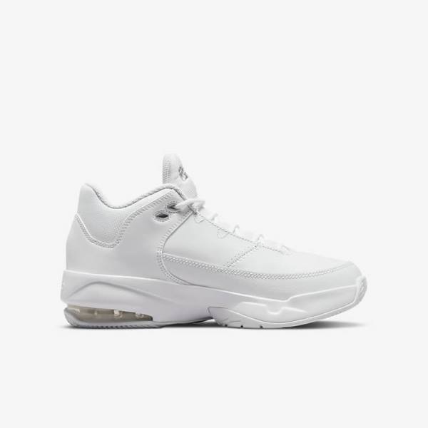 Kids' Nike Jordan Max Aura 3 Older Sneakers White / Metal Silver | NK465BIG