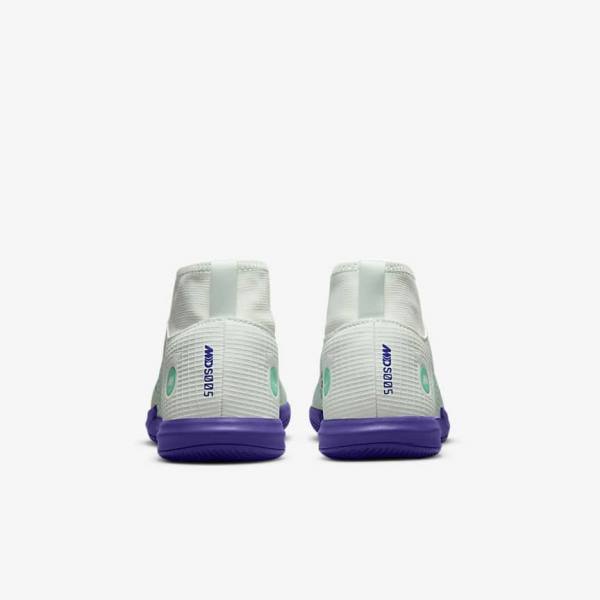 Kids' Nike Jr. Mercurial Dream Speed Superfly 8 Academy IC Indoor Court Football Shoes Green / Purple / Green | NK586WBS