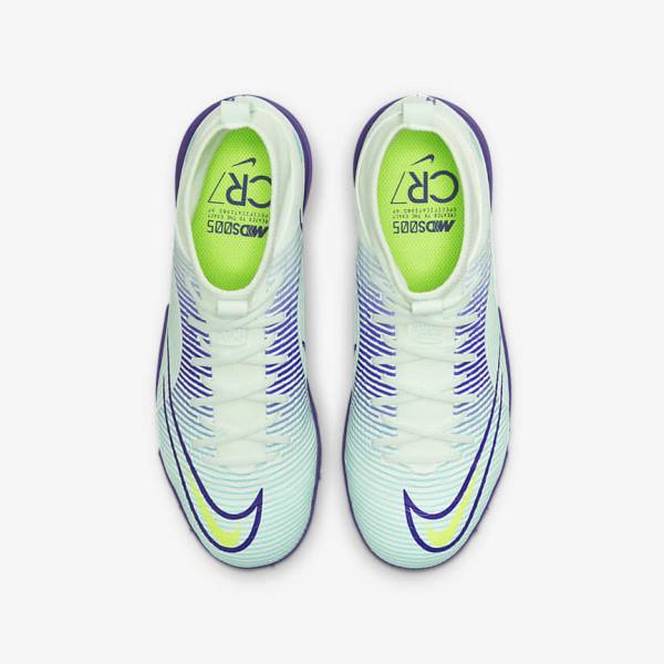 Kids' Nike Jr. Mercurial Dream Speed Superfly 8 Academy TF Turf Football Shoes Green / Purple / Green | NK920VPA