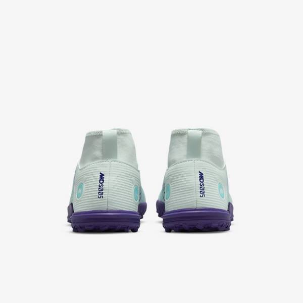 Kids' Nike Jr. Mercurial Dream Speed Superfly 8 Academy TF Turf Football Shoes Green / Purple / Green | NK920VPA