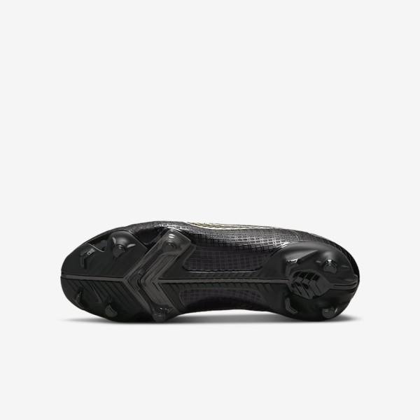 Kids' Nike Jr. Mercurial Vapor 14 Academy MG Older Multi-Ground Football Shoes Black / Metal Silver / Grey / Metal Gold | NK184GWK