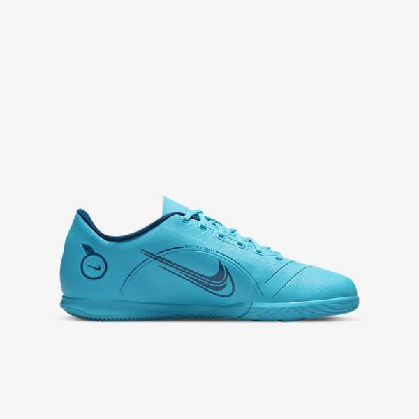 Kids' Nike Jr. Mercurial Vapor 14 Club IC Older Indoor Court Football Shoes Blue / Orange | NK321GPT