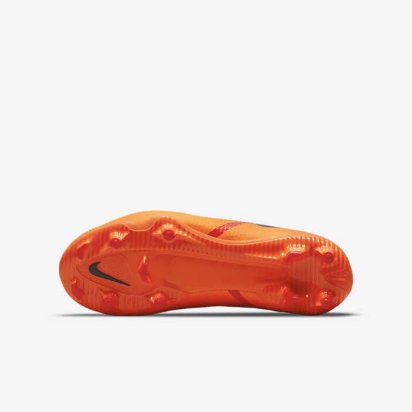 Kids' Nike Jr. Phantom GT2 Academy MG Older Multi-Ground Football Shoes Orange / Light Red / Black | NK537ZUN