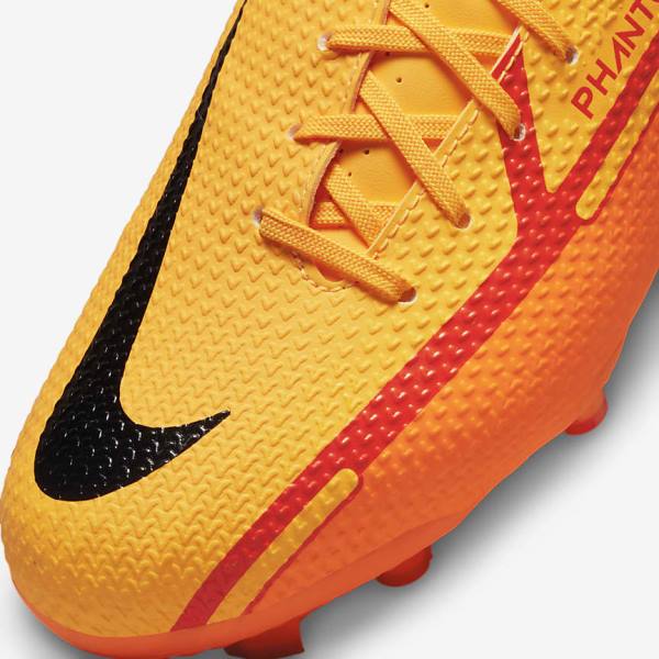 Kids' Nike Jr. Phantom GT2 Academy MG Older Multi-Ground Football Shoes Orange / Light Red / Black | NK537ZUN