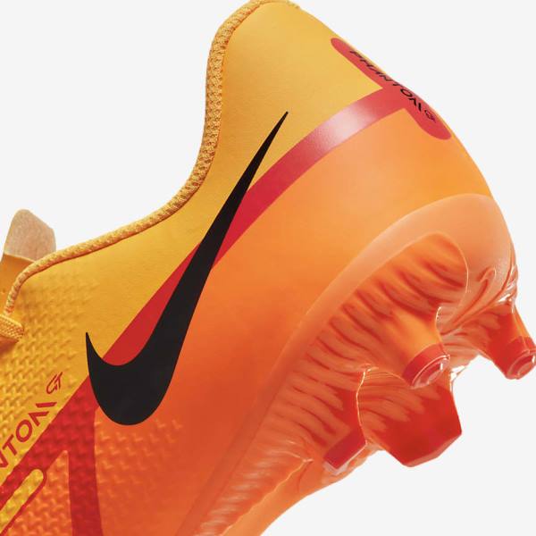 Kids' Nike Jr. Phantom GT2 Academy MG Older Multi-Ground Football Shoes Orange / Light Red / Black | NK537ZUN