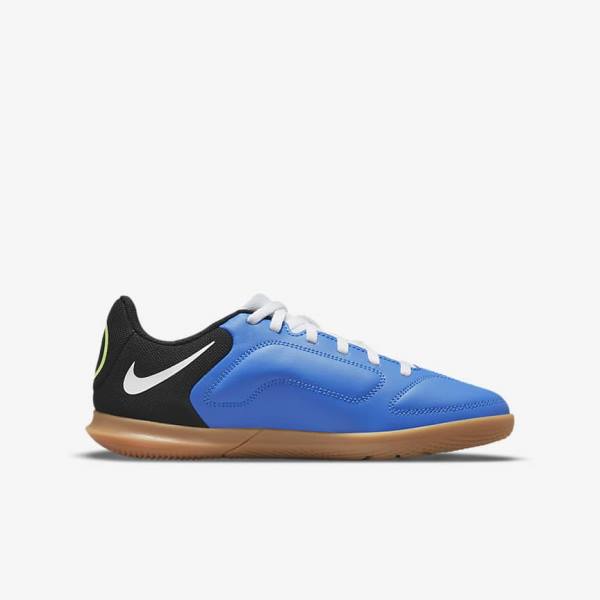 Kids' Nike Jr. Tiempo Legend 9 Club IC Older Indoor-Court Football Shoes Light Blue / Light Green / Brown / Black | NK175ZHA