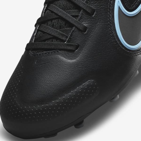 Kids' Nike Jr. Tiempo Legend 9 Pro FG Older Firm-Ground Football Shoes Black / Grey | NK867VRT