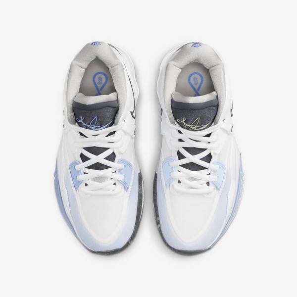 Kids' Nike Kyrie Infinity Older Basketball Shoes White / Light Blue / Grey | NK781GYW