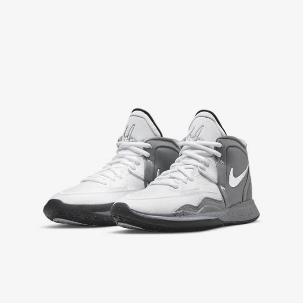 Kids' Nike Kyrie Infinity SE Older Basketball Shoes White / Grey / Black | NK046HLC